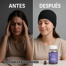 GORRO TERAPÉUTICO + 60 GOMITAS DE MAGNESIO | Descanso Real Sin Medicamentos
