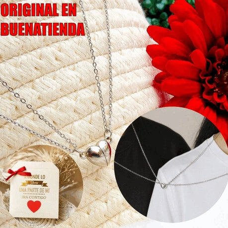 PULSERA+COLLAR DE CORAZON + 2 CAJAS DE REGALO