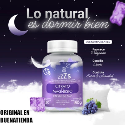 GORRO TERAPÉUTICO + 60 GOMITAS DE MAGNESIO | Descanso Real Sin Medicamentos