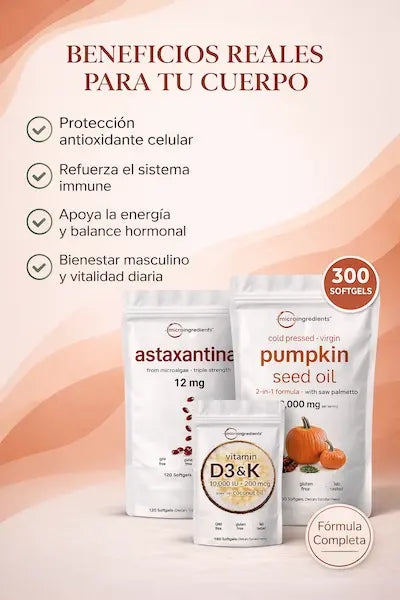 COMBO TRIPLE PODER: Antioxidantes + Inmunidad + Energía y Vitalidad Diaria⚡3X1