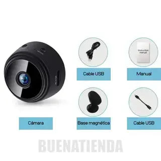 COMBO SEGURITECH: MINI CÁMARA HD+MINI LAMPARA PORTATIL