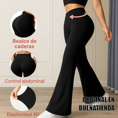 LEGGIN BOTA CAMPANA NEGRO | Estilo Favorecedor sin Esfuerzo
