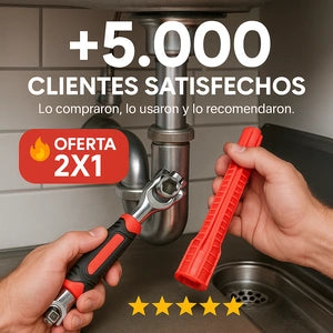 LLAVE MULTIFUNCIONAL PARA TUBERIAS + LLAVE 48 EN 1  UNIVERSAL GRATIS | No más apuros