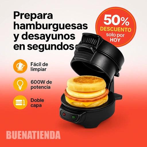 Maquina Para Hacer Hamburguesas y Desayunos en Segundos | BURGERBRO + APP CON +1000 RECETAS 🍔