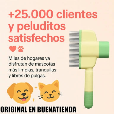 CEPILLO ANTIPLAGAS 2X1 | PELAJE LIMPIO Y SIN RASQUIÑA AL INSTANTE
