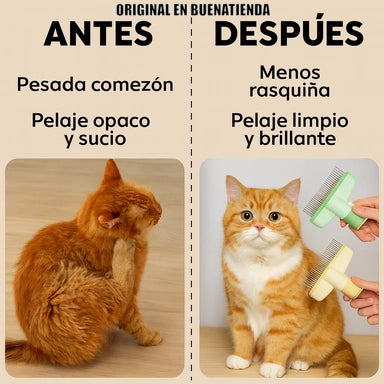 CEPILLO ANTIPLAGAS 2X1 | PELAJE LIMPIO Y SIN RASQUIÑA AL INSTANTE