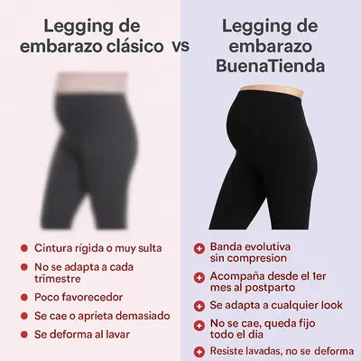Los leggings más cómodos para las futuras mamás en combo