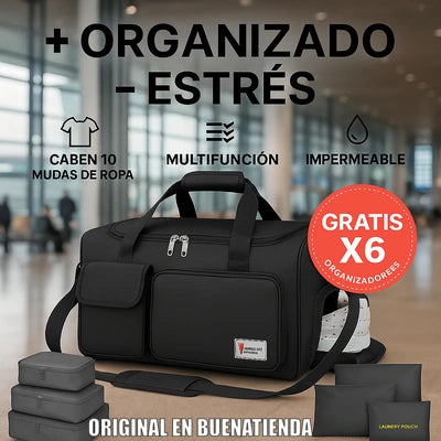 MALETA BOLSO MULTIFUNCIONAL+6 ORGANIZADORES GRATIS|+Organización -Estrés