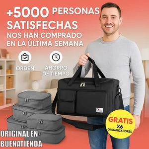 MALETA BOLSO MULTIFUNCIONAL+6 ORGANIZADORES GRATIS|+Organización -Estrés