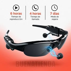 2X1: Gafas deportivas polarizadas inalámbricas con Bluetooth| 50% DESCUENTO