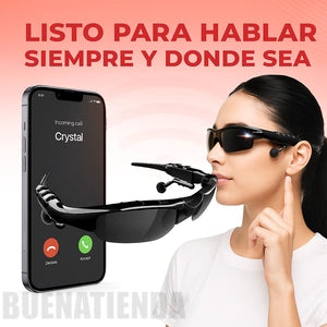 2X1: Gafas deportivas polarizadas inalámbricas con Bluetooth| 50% DESCUENTO