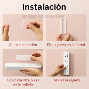 SOPORTE MULTIUSOS CON ADHESIVO 4X1 | YA NO MAS DESORDEN NI CASAS PATAS ARRIBA 🏠