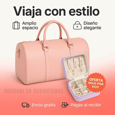 COMBO DUOTRAVEL™: Maleta de viaje + Joyero Elegante