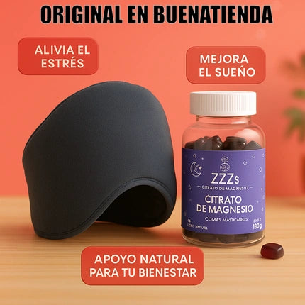 GORRO TERAPÉUTICO + 60 GOMITAS DE MAGNESIO | Descanso Real Sin Medicamentos