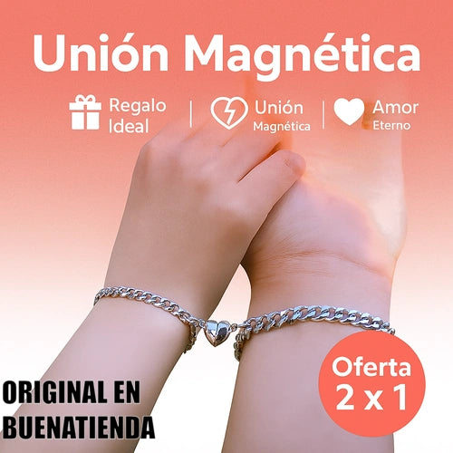 Pulsera Magnética Corazón | Regalo perfecto para Amor y Amistad💕