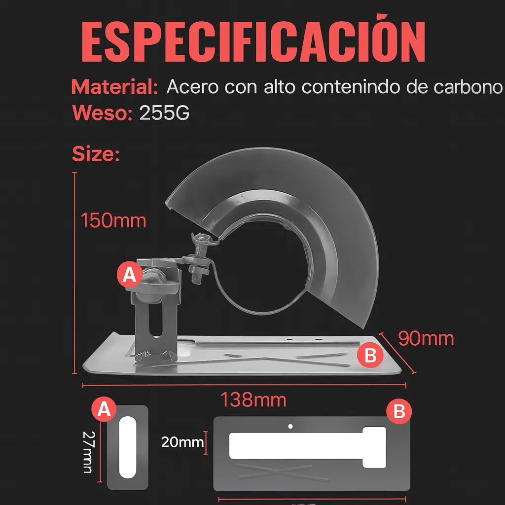 Soporte de Pulidora Premium – Corte Preciso y Seguro💥