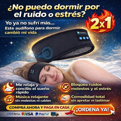 BANDA BLUETOOTH PREMIUM CON IA 2X1 QUE TE HACE ENTRENAR Y DORMIR COMO NUNCA🎧