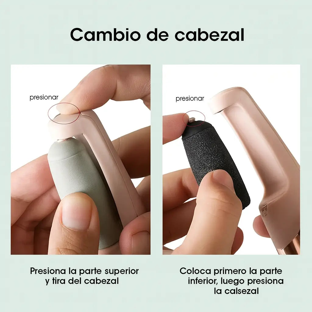 REMOVEDOR ELÉCTRICO DE CALLOS + GORRO ANTIESTRÉS 2X1 QUE RELAJA COMO NUNCA💆