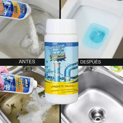 InstaClean®: Sellador anti filtraciones+Líquido destapa cañerias+Brocha GRATIS