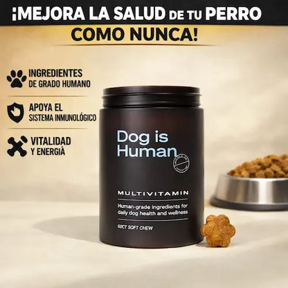 DOG IS HUMAN® MULTIVITAMÍNICO ULTRA POTENTE PARA PELAJE, DIGESTIÓN Y ARTICULACIONES🐾