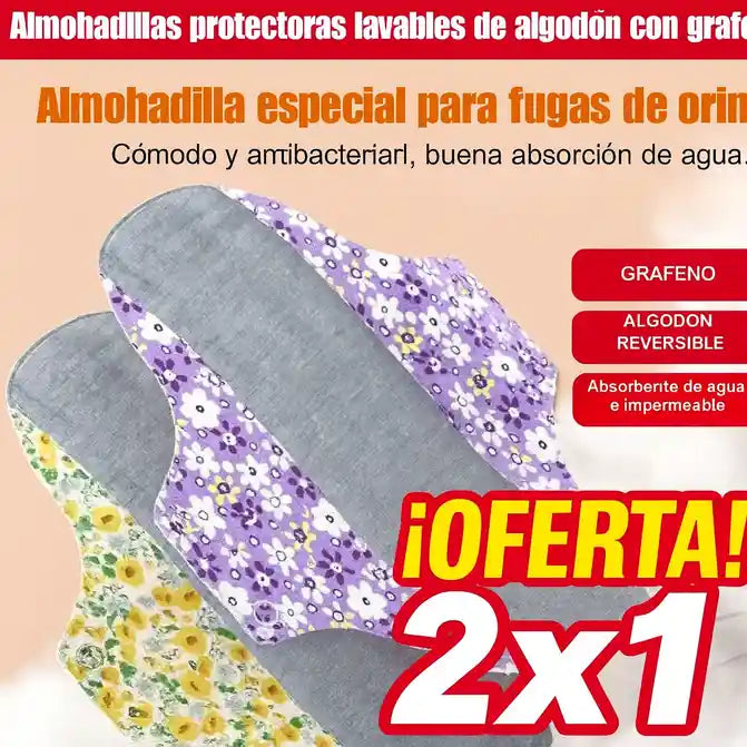 ALMOHADILLAS DE ABSORCIÓN PROFUNDA 2X1 | QUE EVITAN FUGAS Y PREOCUPACIONES💧