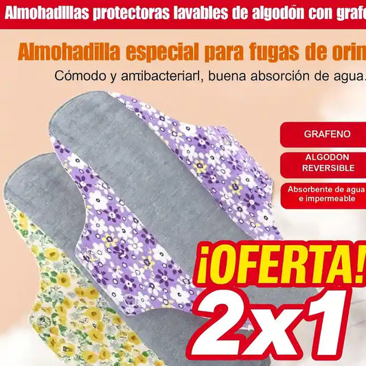 ALMOHADILLAS DE ABSORCIÓN PROFUNDA 2X1 | QUE EVITAN FUGAS Y PREOCUPACIONES💧