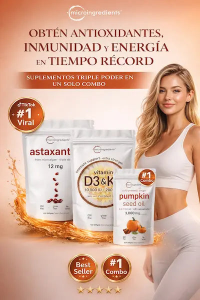 COMBO TRIPLE PODER: Antioxidantes + Inmunidad + Energía y Vitalidad Diaria⚡3X1