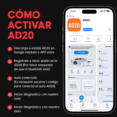 Escáner Automotriz OBD2 – Revisa tu Auto en Segundos con App INCLUIDA (Apto para modelos 1996 en adelante)