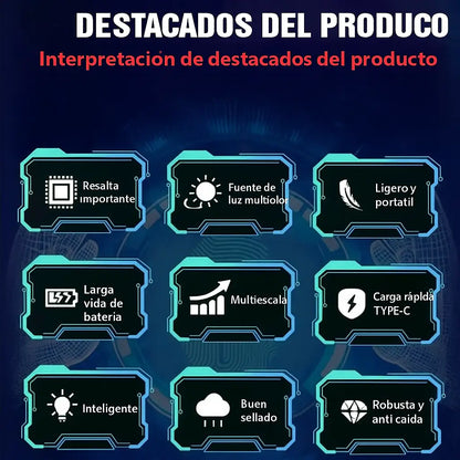 MINI LINTERNA LLAVERO POWERBANK MULTIFUNCIONAL 3 EN 1🔦