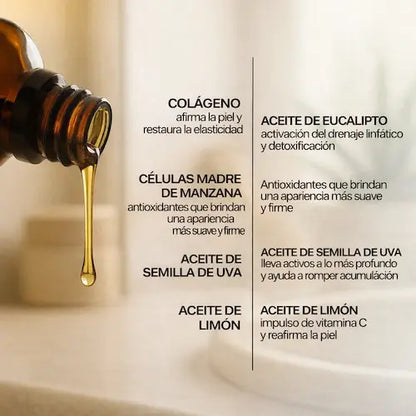 ACEITE ANTICELULITIS ULTRA POTENTE 2X1 QUE DEJA TU PIEL SIN NINGUN HUEQUITO🍑