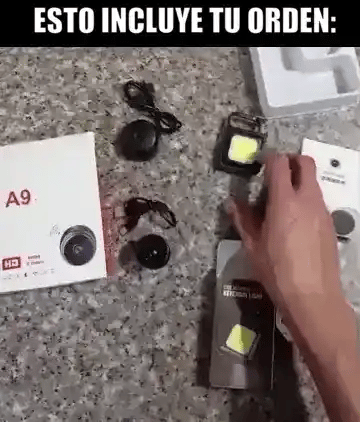 COMBO SEGURITECH: MINI CÁMARA HD+MINI LAMPARA PORTATIL