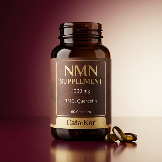 Frasco NMN 1000mg Cata-Kor con TMG y Quercetina