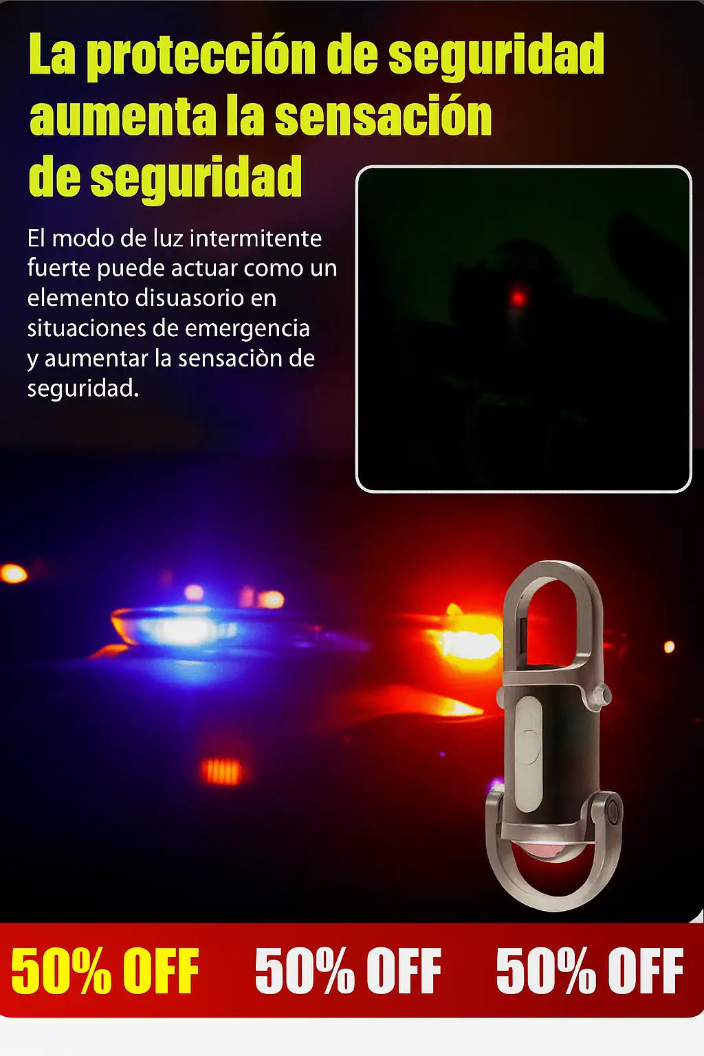 MINI LINTERNA LLAVERO POWERBANK MULTIFUNCIONAL 3 EN 1🔦