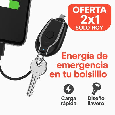 LLAVERO PARA EMERGENCIAS 2X1 CON ENERGÍA SOLAR 🔋