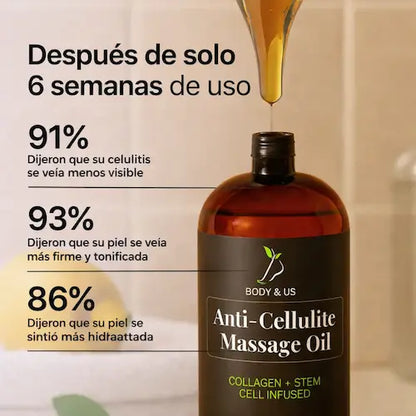 ACEITE ANTICELULITIS ULTRA POTENTE 2X1 QUE DEJA TU PIEL SIN NINGUN HUEQUITO🍑